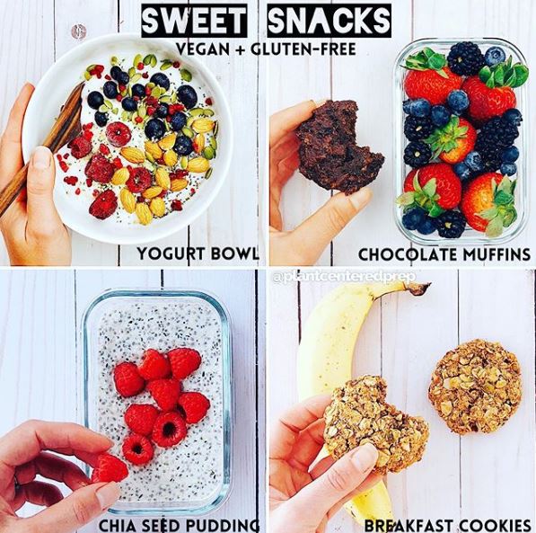 sweet snacks: plant-based and gluten-free