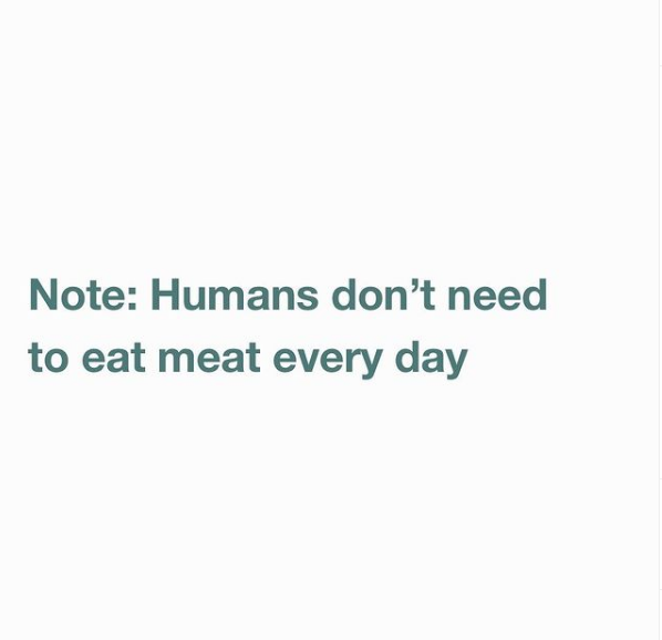 humans don't need meat every day